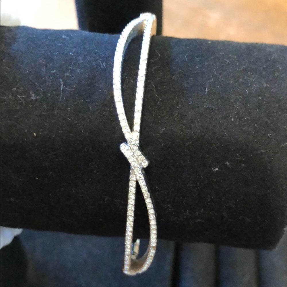 Bracelet Silver Band CZ Infinity